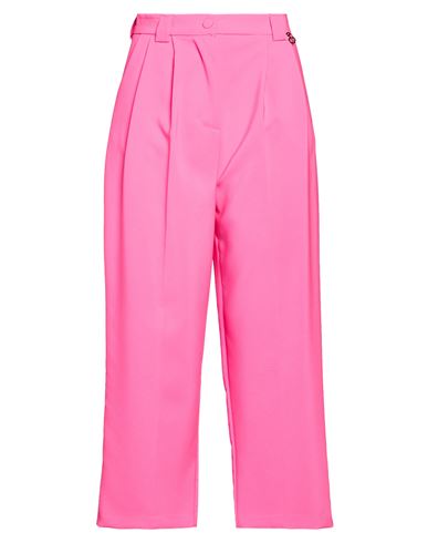 Woman Pants Fuchsia Size 10 Polyester, Elastane