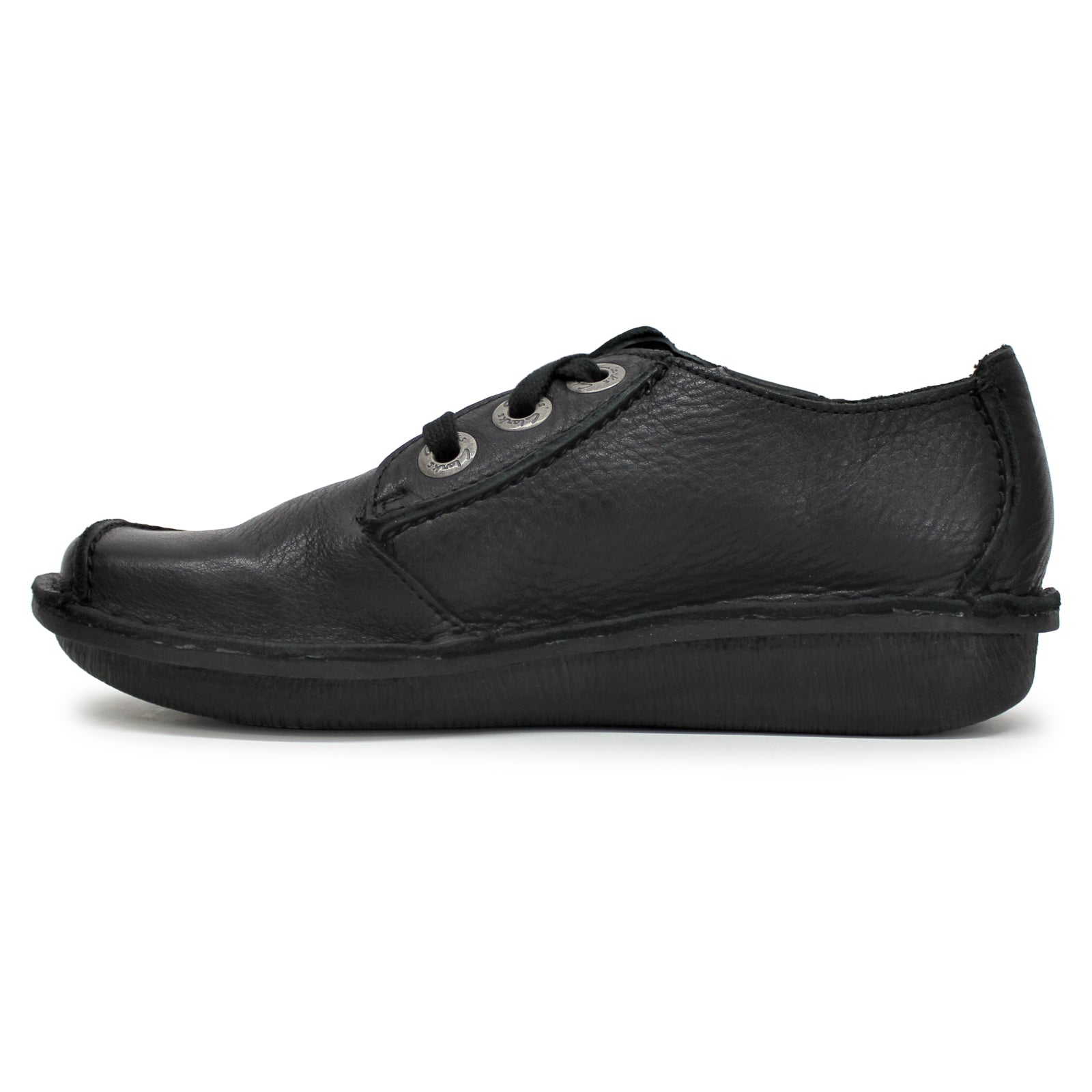 Clarks Funny Dream Leather Women's Lace Up Shoes - Black