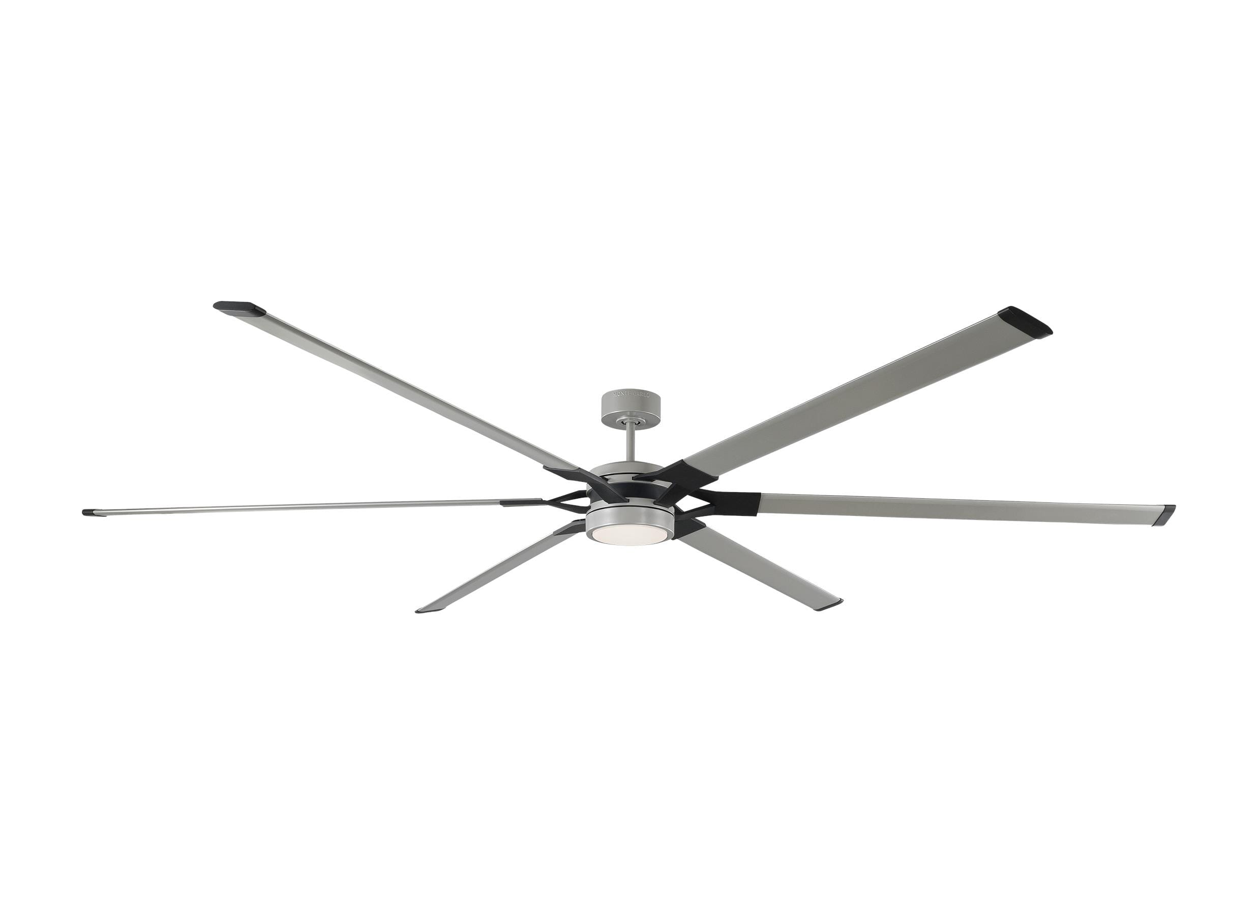 Painted Brushed Steel 96"Ceiling Fan from the Loft Collection