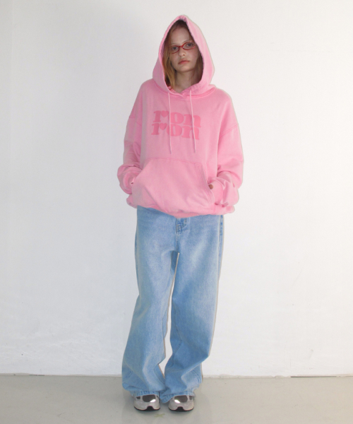PIGMENT LOGO HOODIE PINK