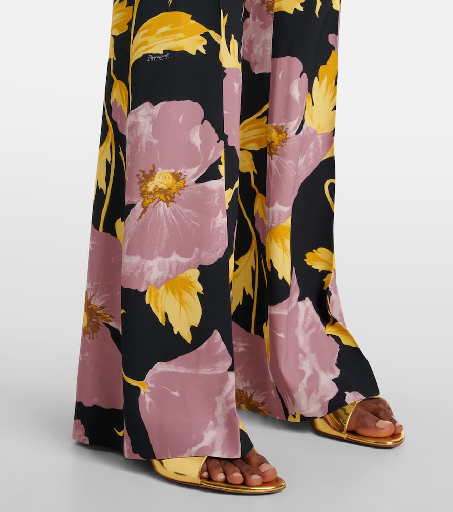 Saturday Night printed bootcut pants