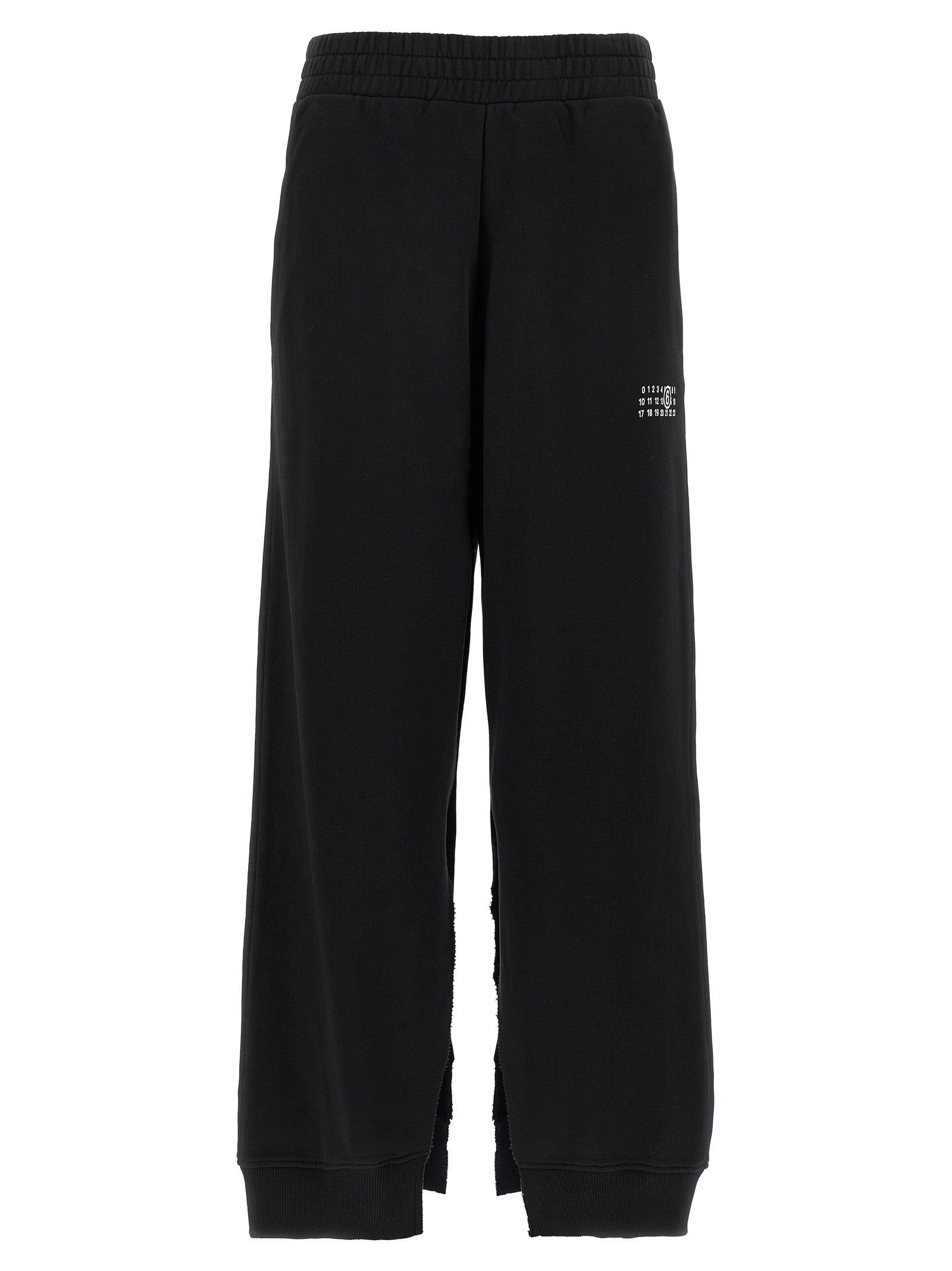 Brushed Cotton Joggers — Black
