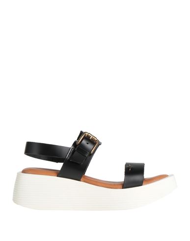 Woman Sandals Black Size 9 Soft Leather