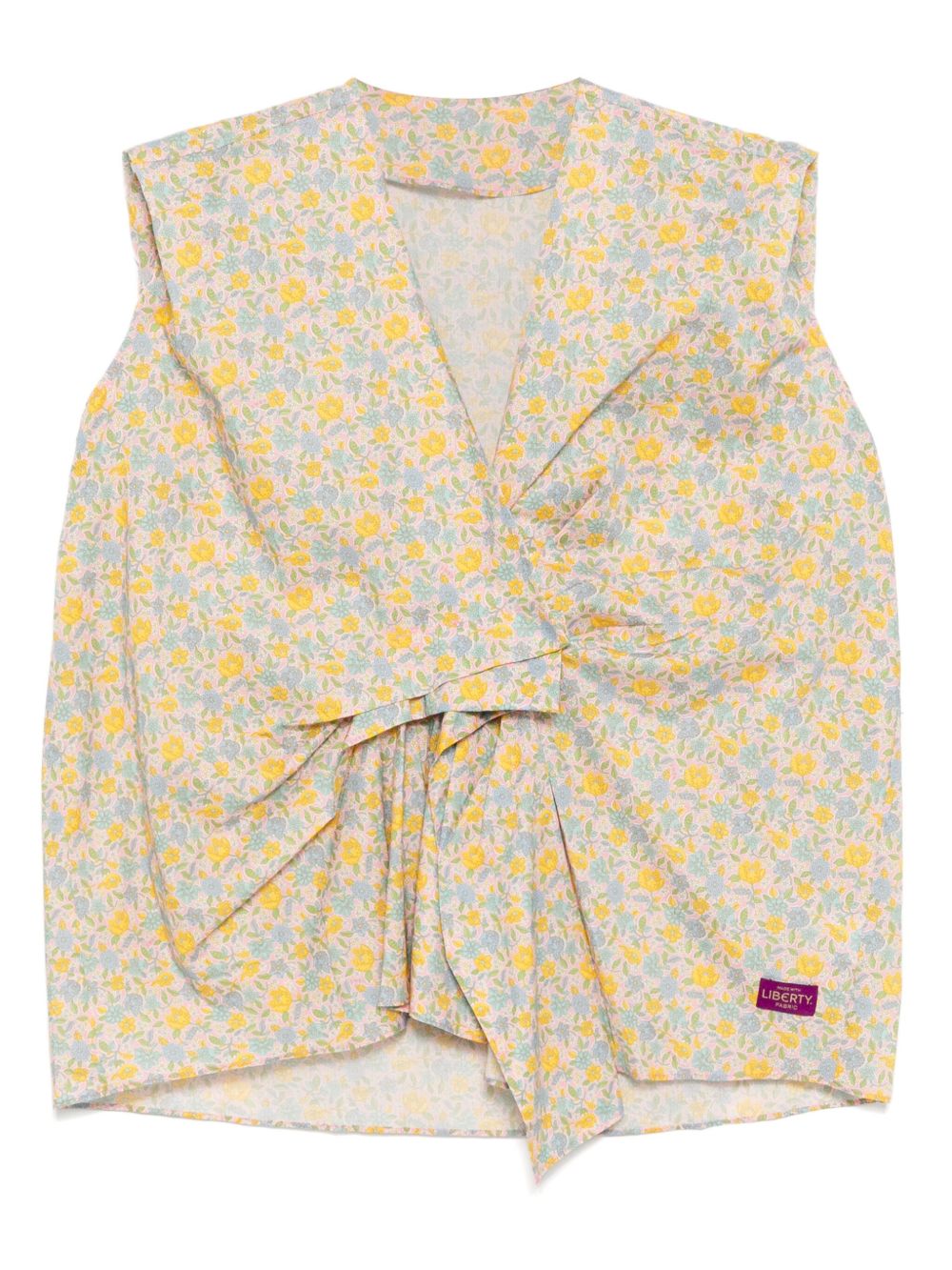 JNBY floral-print sleeveless blouse - Black