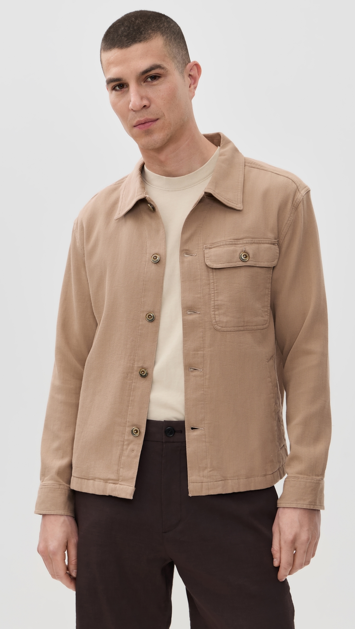 Corridor Bedford Corduroy Military Jacket Khaki