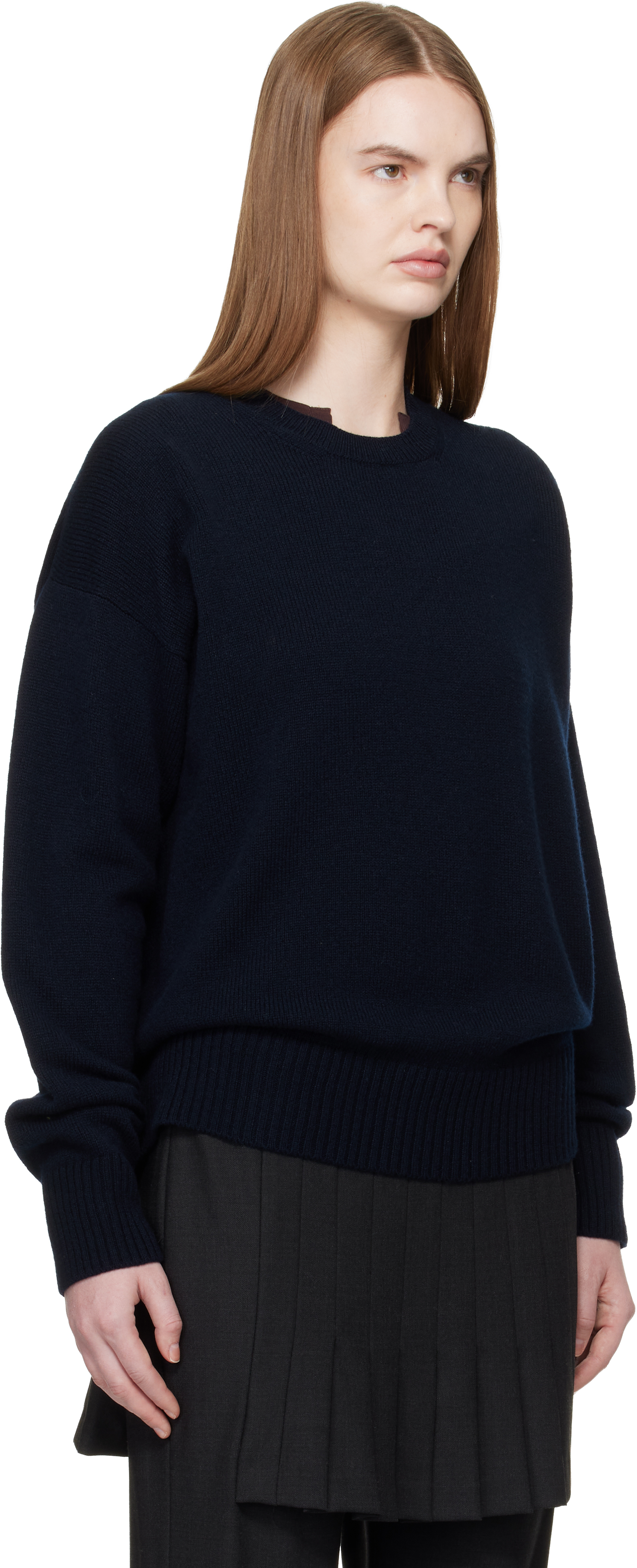 Navy Innes Slouch Sweater