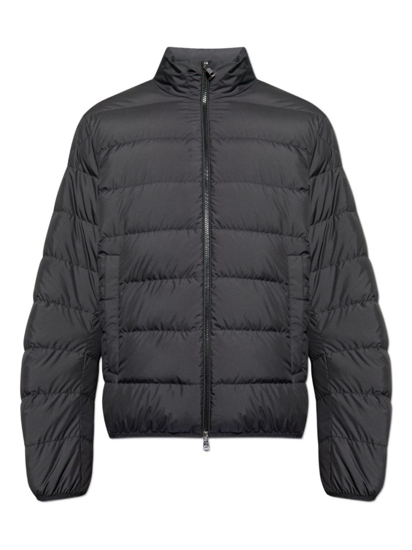 Black Quilted Regular Jacket