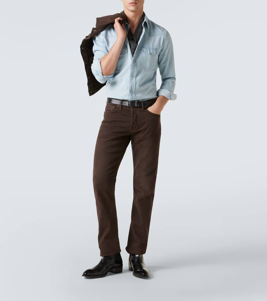 Cotton chambray shirt