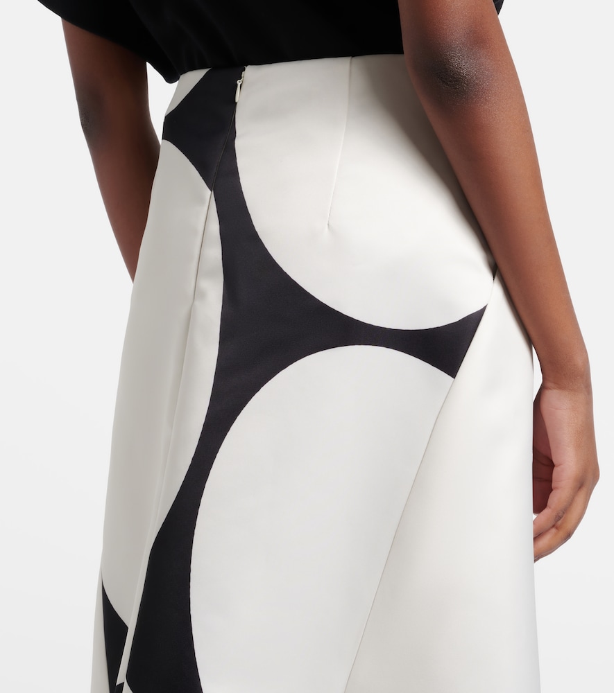Printed midi skirt