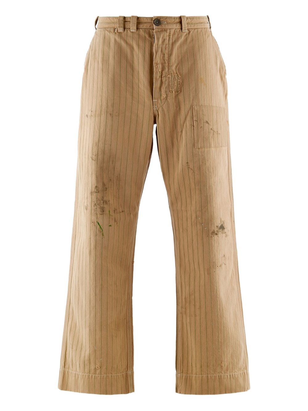 Pinstriped trousers - Brown