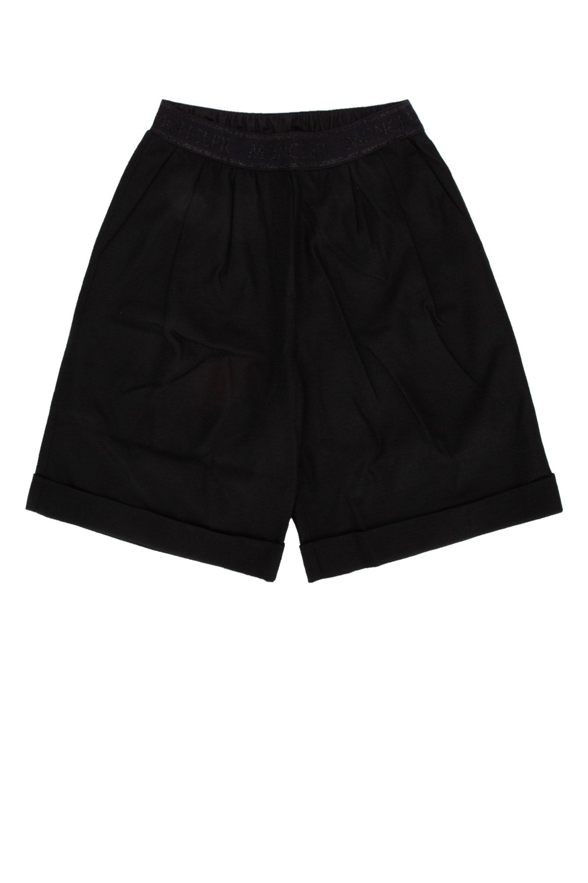 Pleated Bermudas — Black