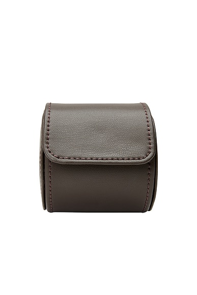 WOLF Earth Single Watch Roll in Brown