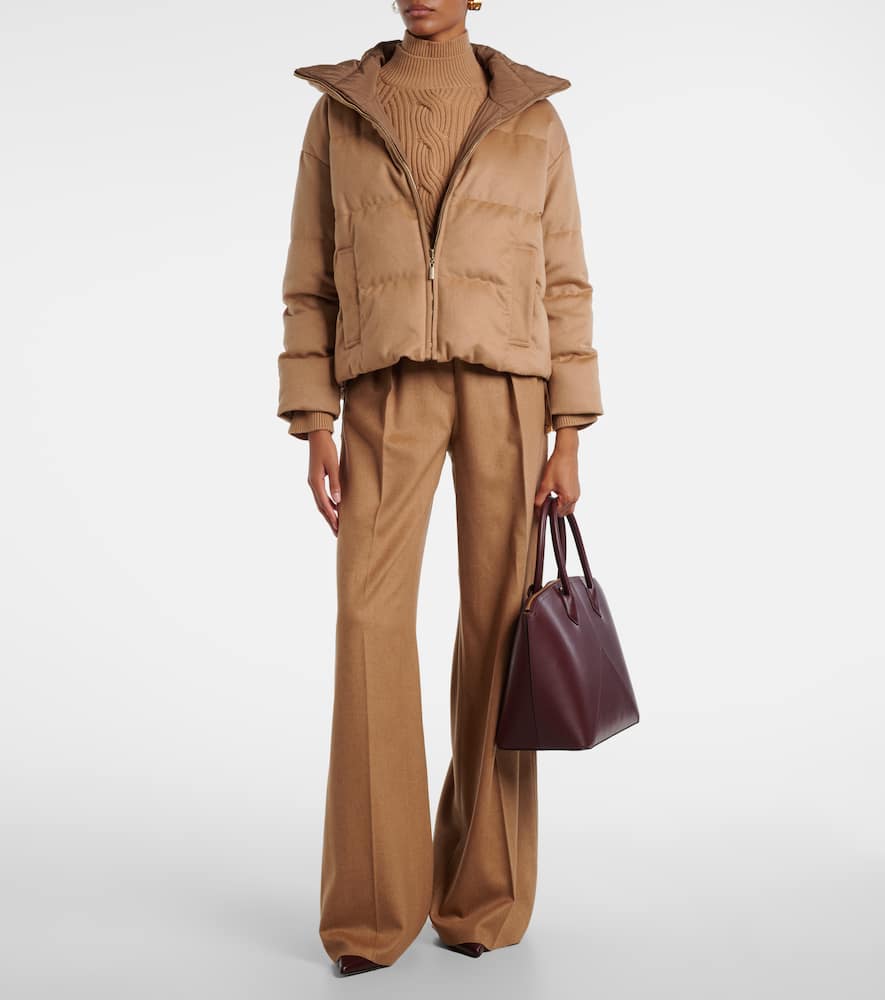 Diego reversible camel hair down jacket