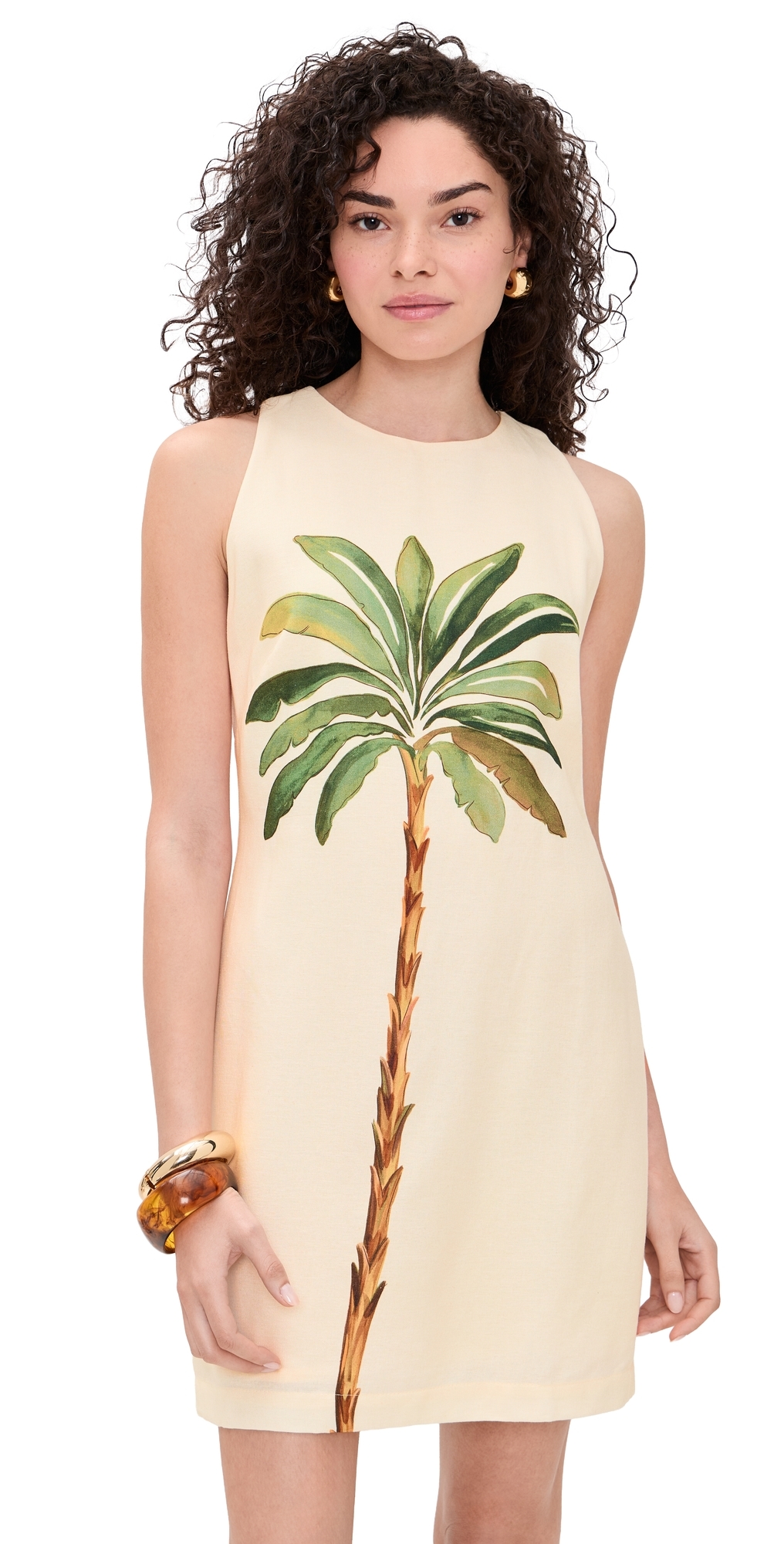 Tropical Print Mini Dress Tropical Print