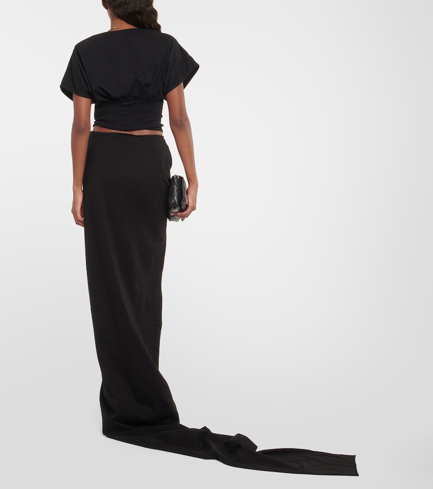 DRKSHDW cotton maxi skirt