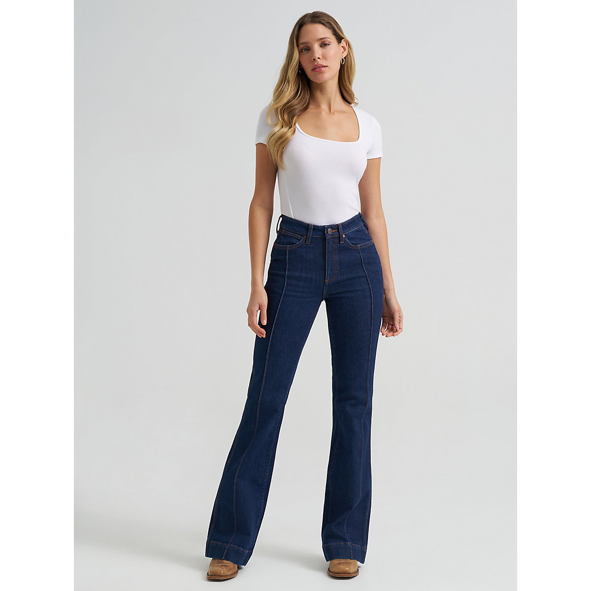 Women's Retro® Bailey High Rise Pintuck Trouser Jean in Sariah