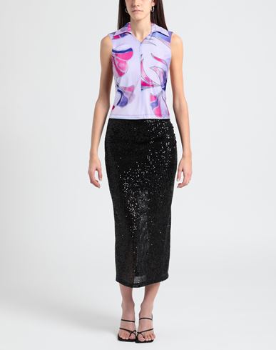 Woman Top Lilac Size M Recycled polyester, Elastane