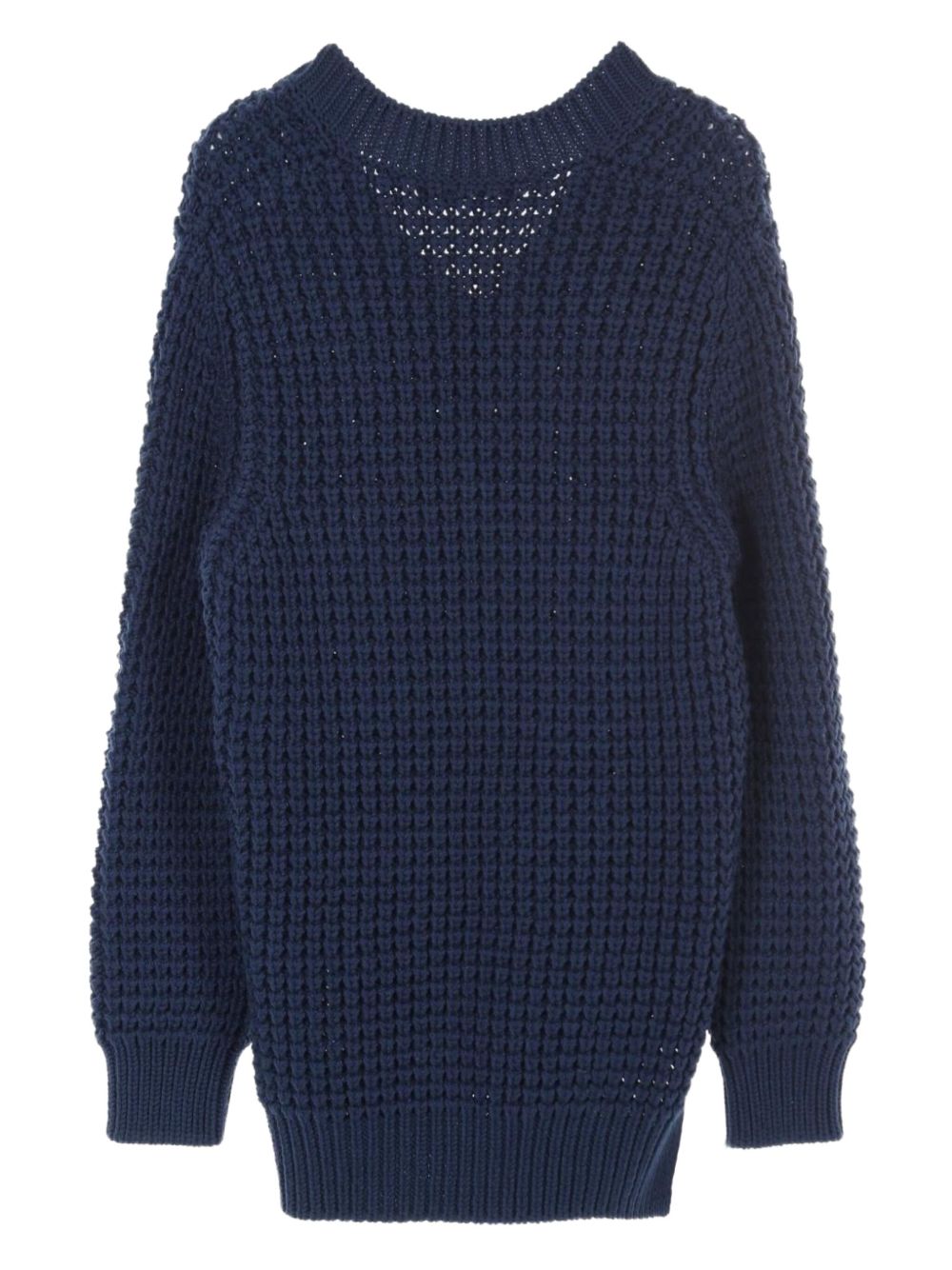 2010s waffle-knit sweater - Blue