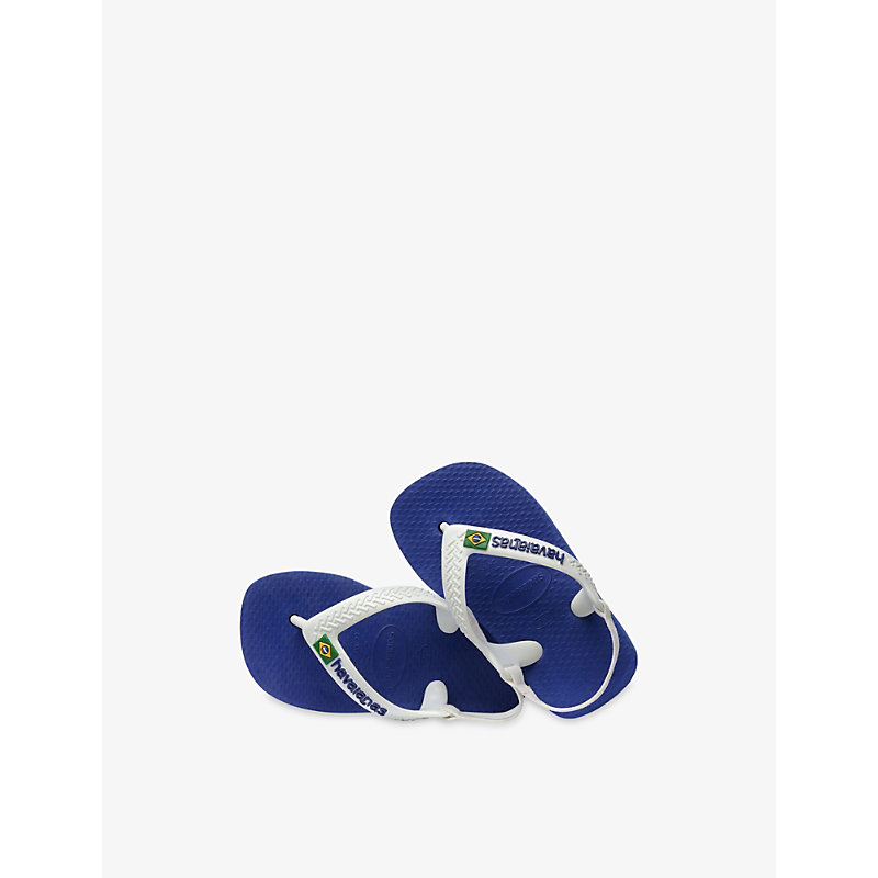 Womens Baby Brasil Logo II Rubber Flip-Flops