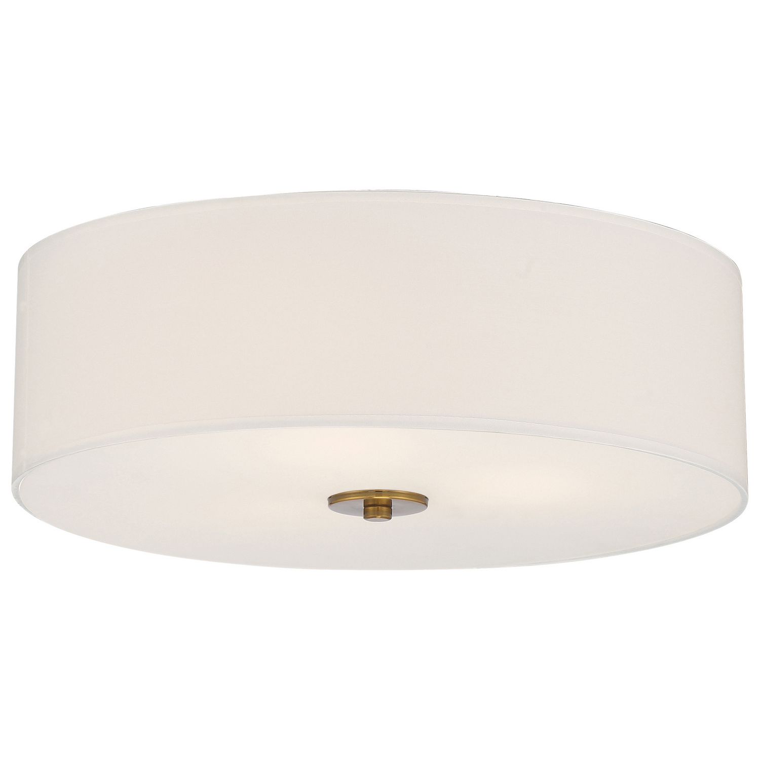 Antique Brushed Brass LED Flush Mount from the Mid Town Collection