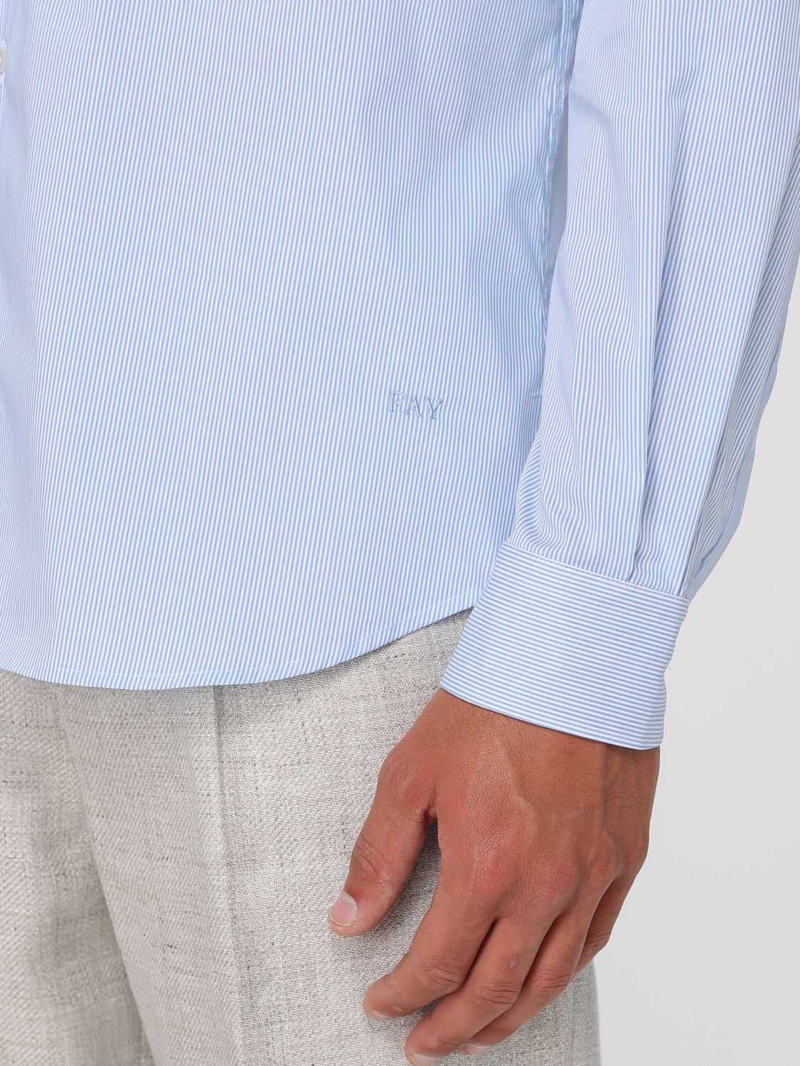 Shirt FAY Men color Sky Blue
