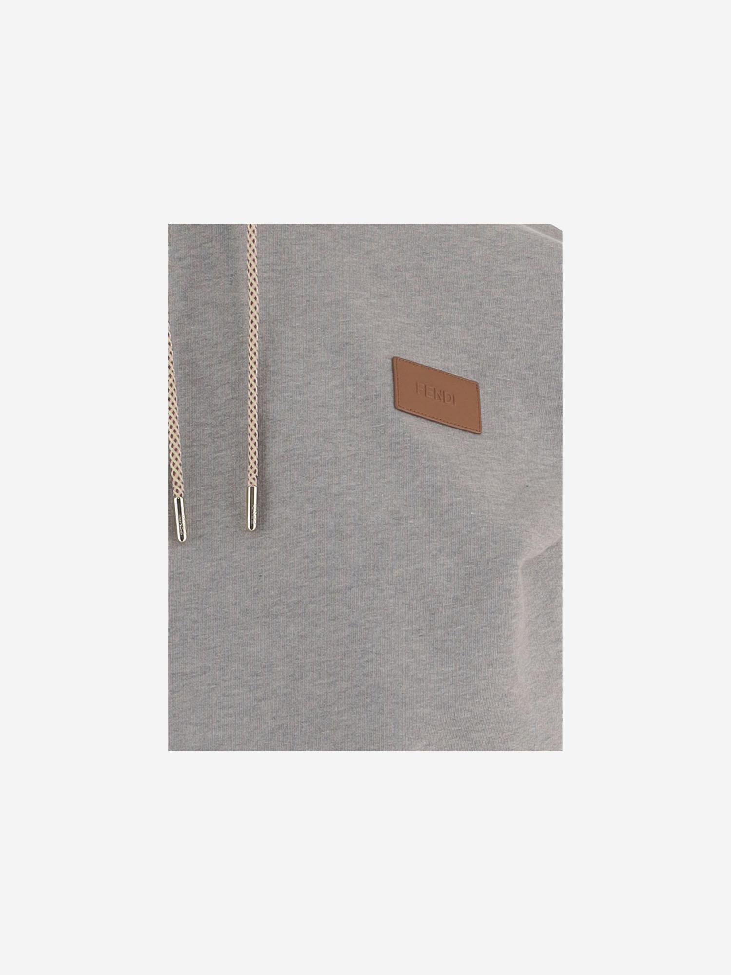 Cotton Hooded Hoodie — Gray