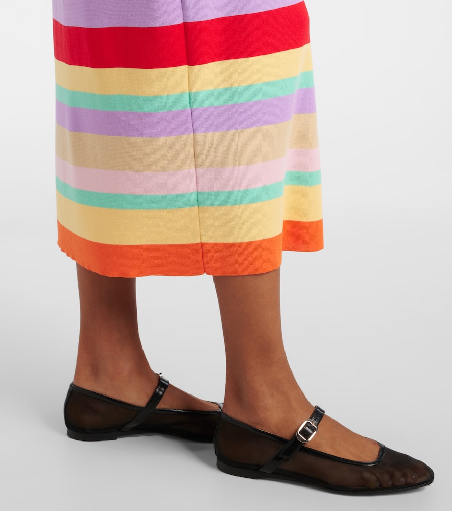 Duster striped maxi dress