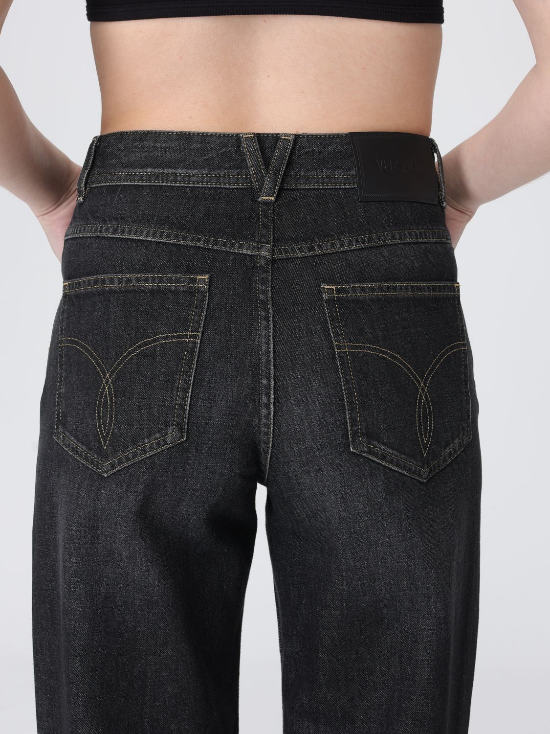 Jeans Woman color Black