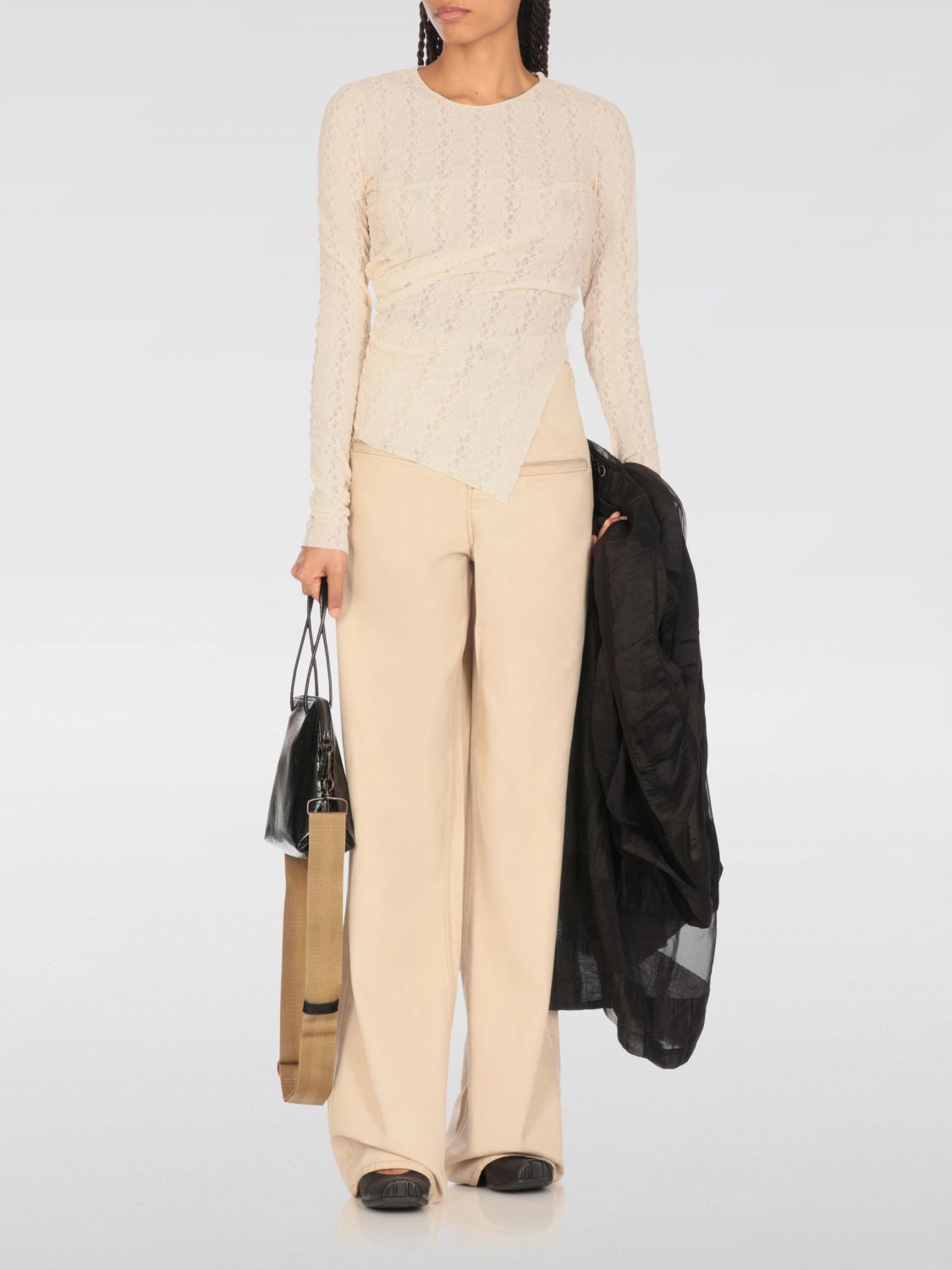 Pants UMA WANG Woman color Beige