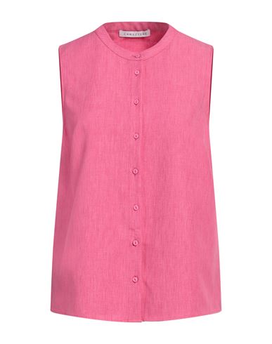 Caractère Woman Shirt Magenta Size 6 Polyester