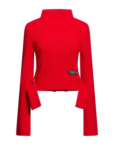 Woman Turtleneck Red Size M Merino Wool, Cashmere