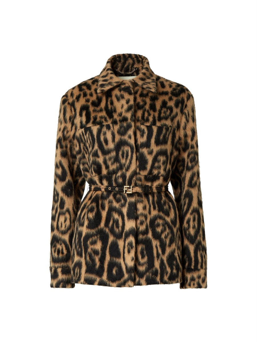 Animalier Virgin Wool & Llama Blend Top