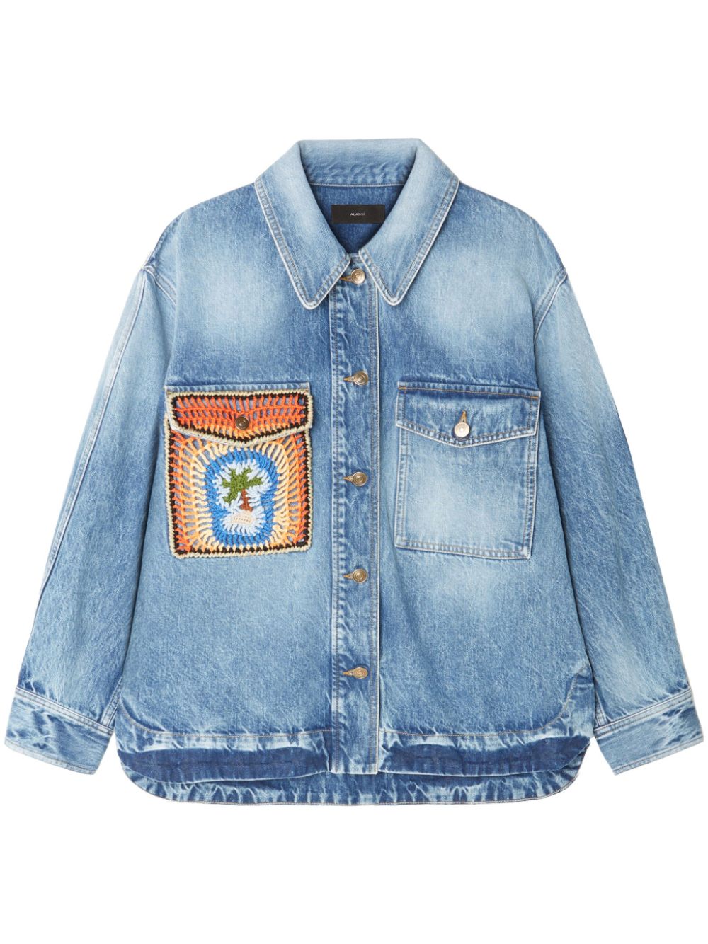 Sunny Crochet shirt - Blue
