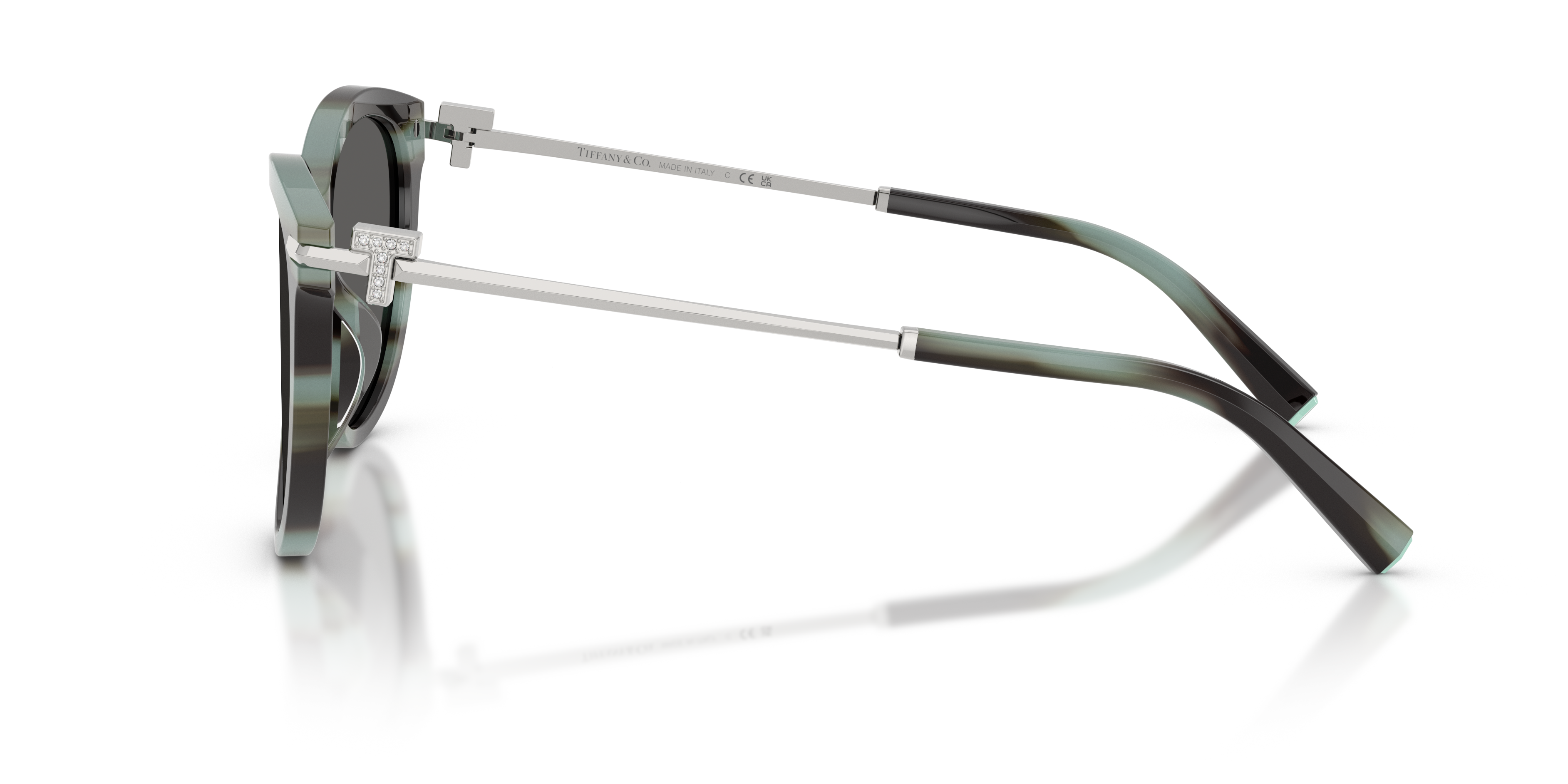 Tiffany Donna Tiffany TF4258BU 8443S4 Occhiali da sole Acetato Tartaruga Grigio Pantos Normale
