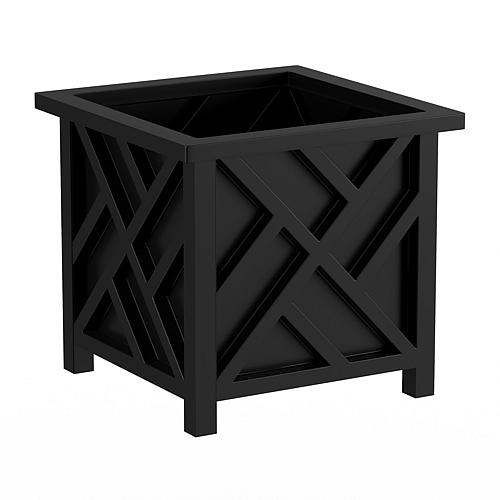 Square Planter Box Container w/ Bottom Insert for Plants