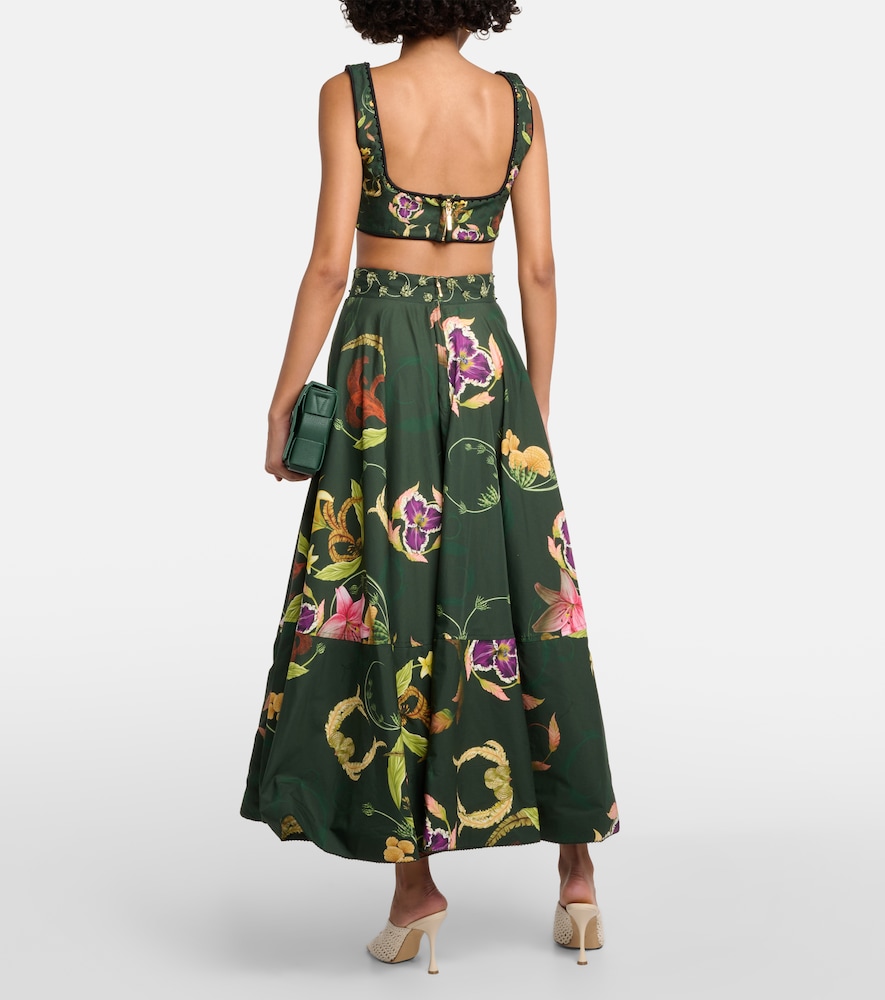 Amanda Marina embroidered crop top