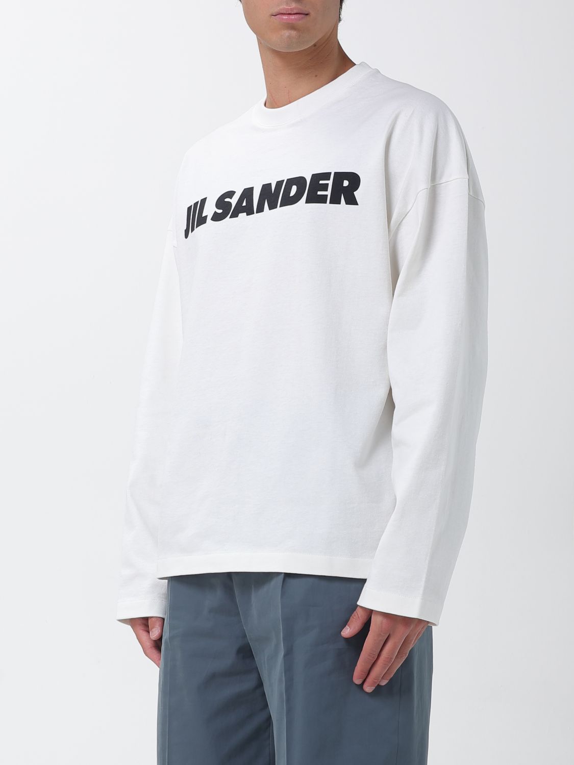 Logo-print cotton sweatshirt - White