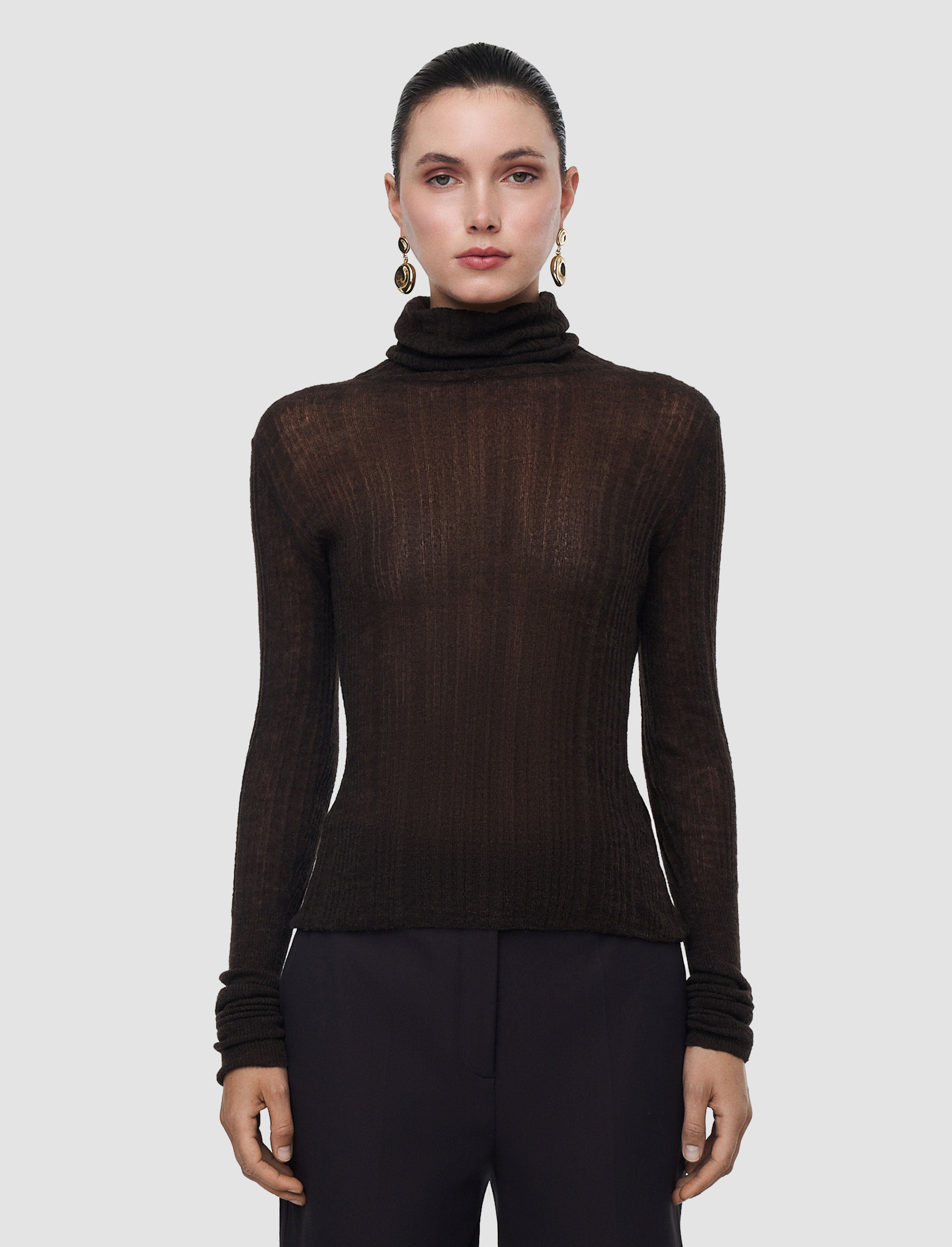 Molony Sheer Wool Rib Jumper - M