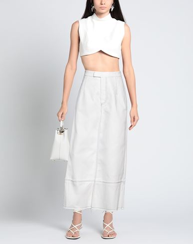 Jejia Woman Pants White Size 2 Cotton