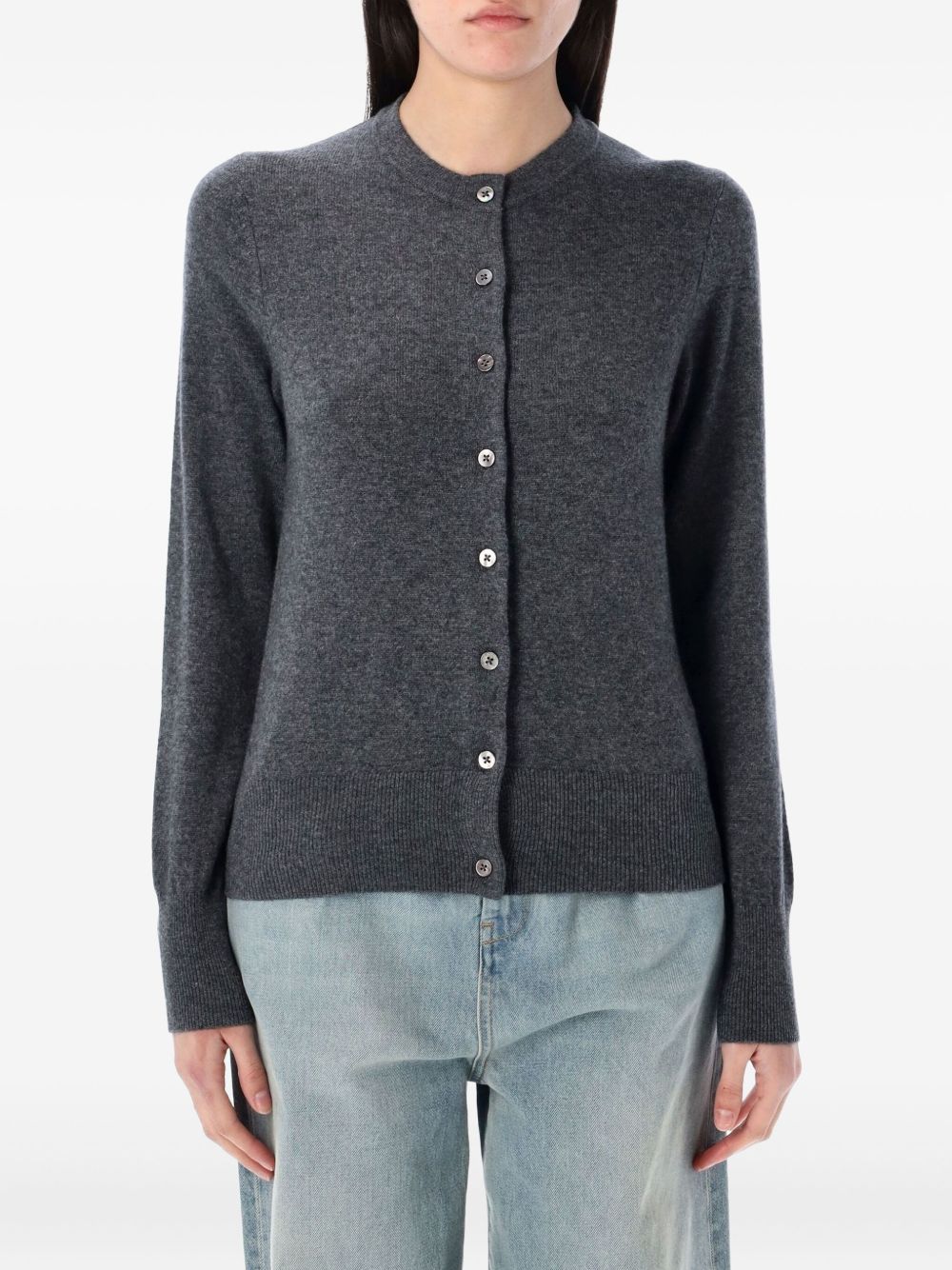 Button-front cardigan - Grey