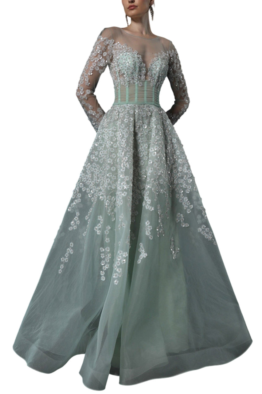 AZ COUTURE ENCHANTED MIST GOWN