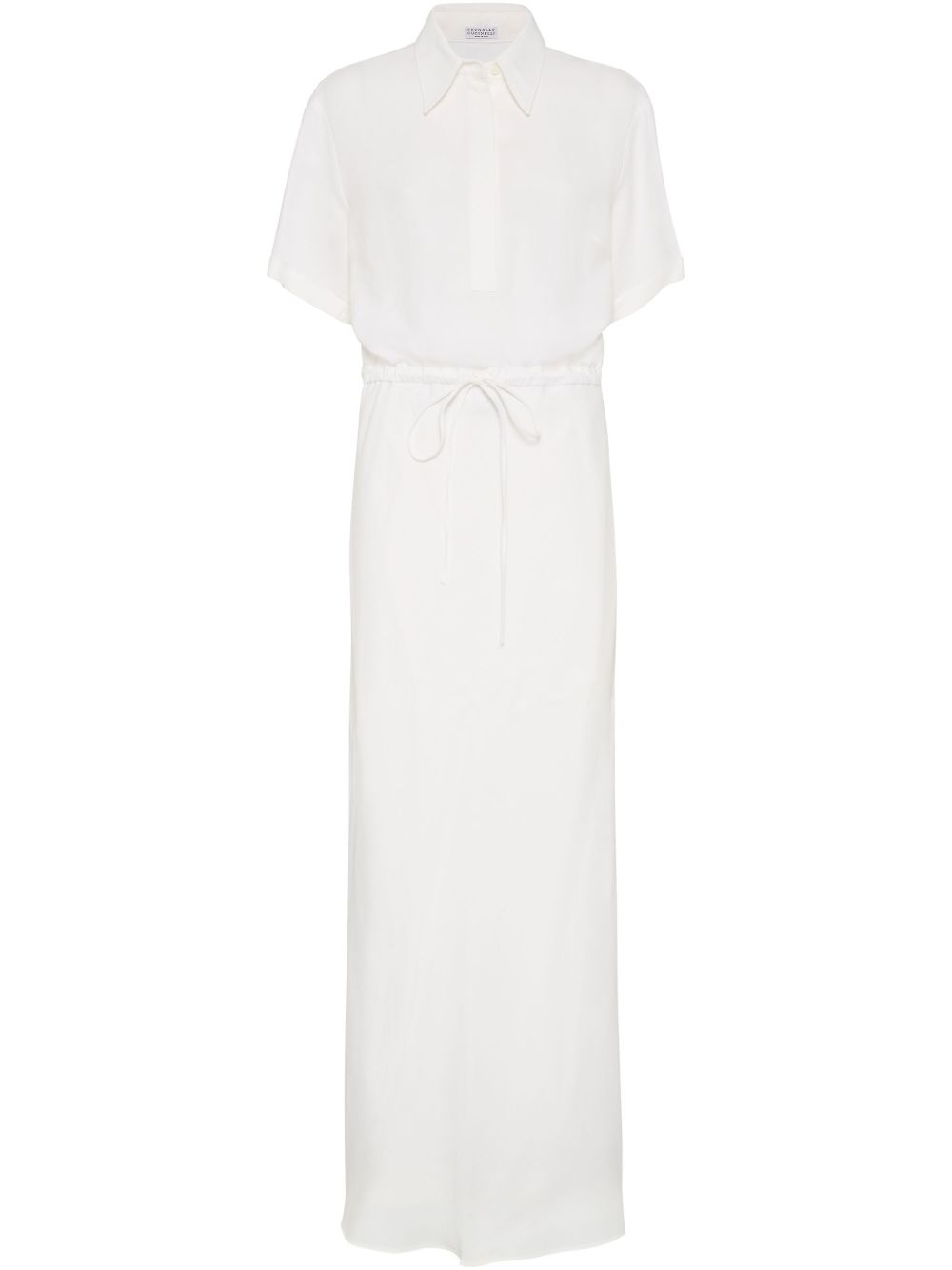 Twill dress - White