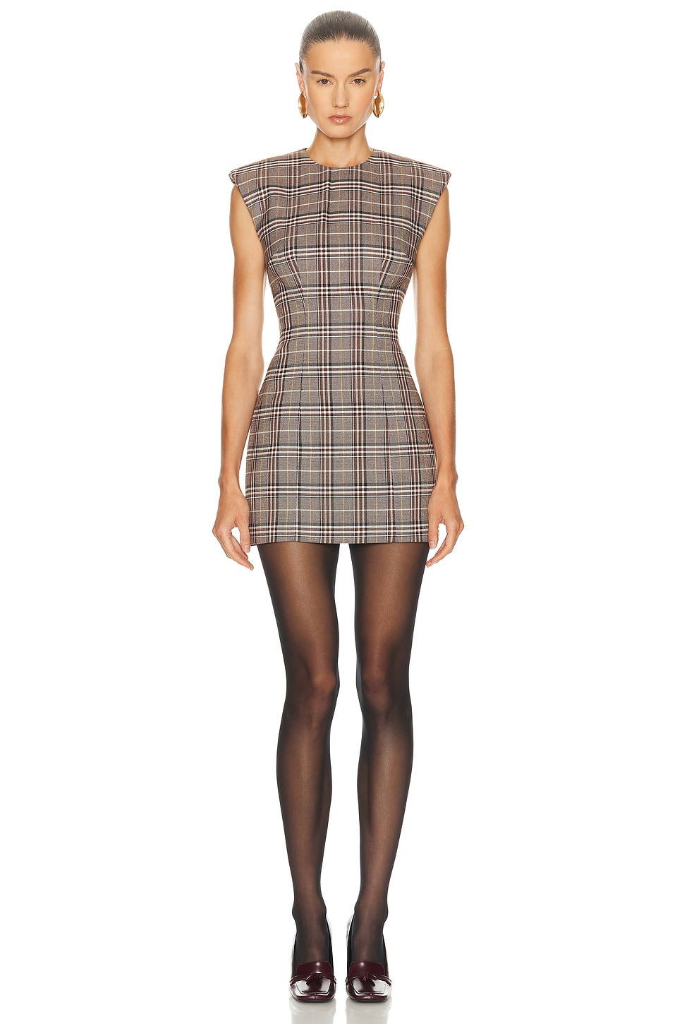 Ronny Kobo Wolverton Dress in Brown Multi - Brown. S also in L
