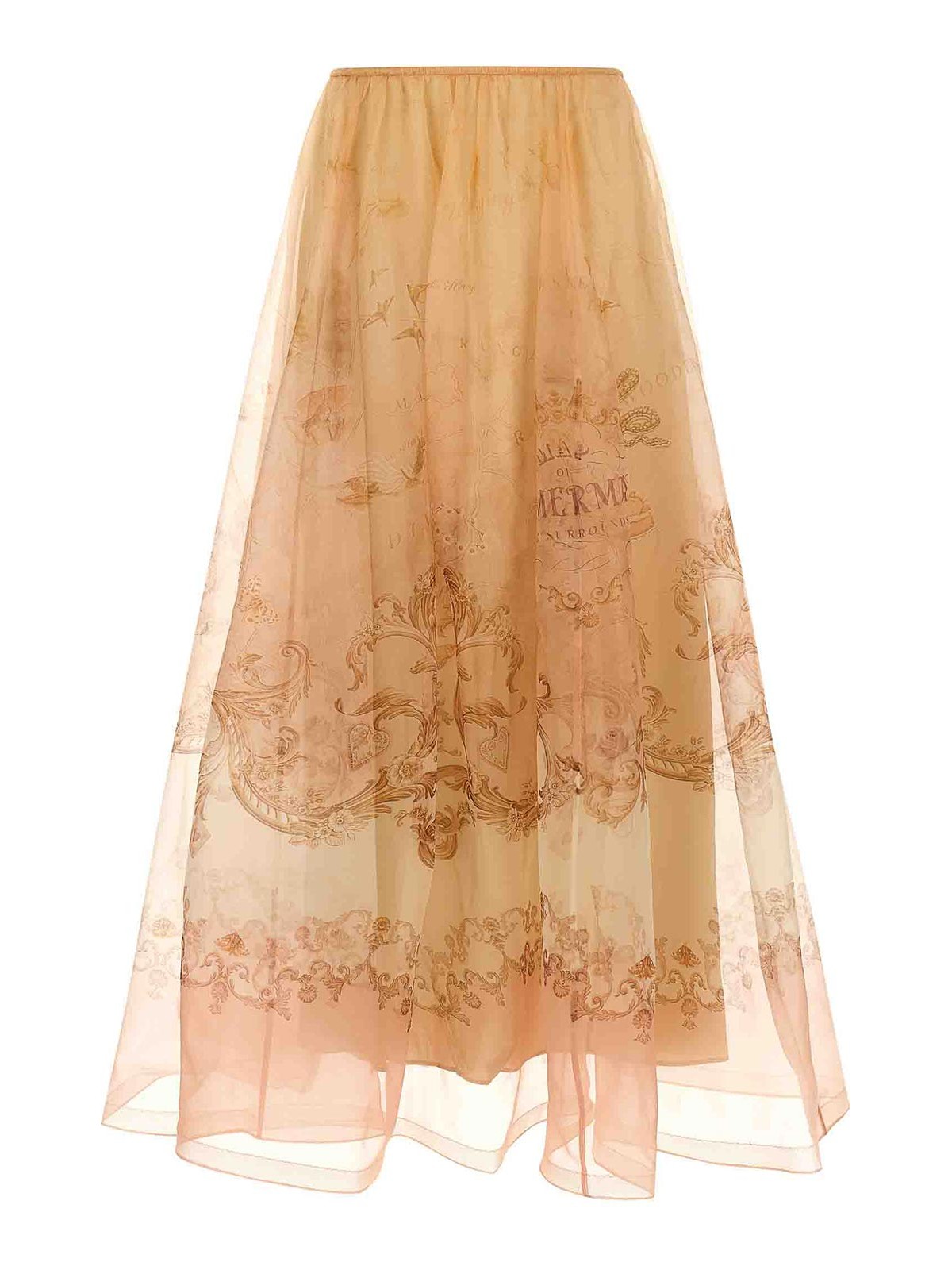 Hypnotic Organza Maxi Skirt