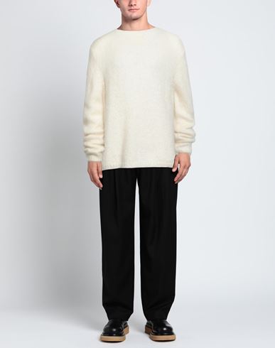 Man Sweater White Size S Mohair wool, Acrylic