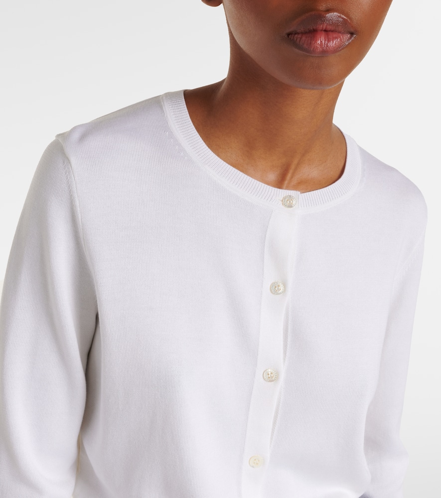 Silk and cotton cardigan