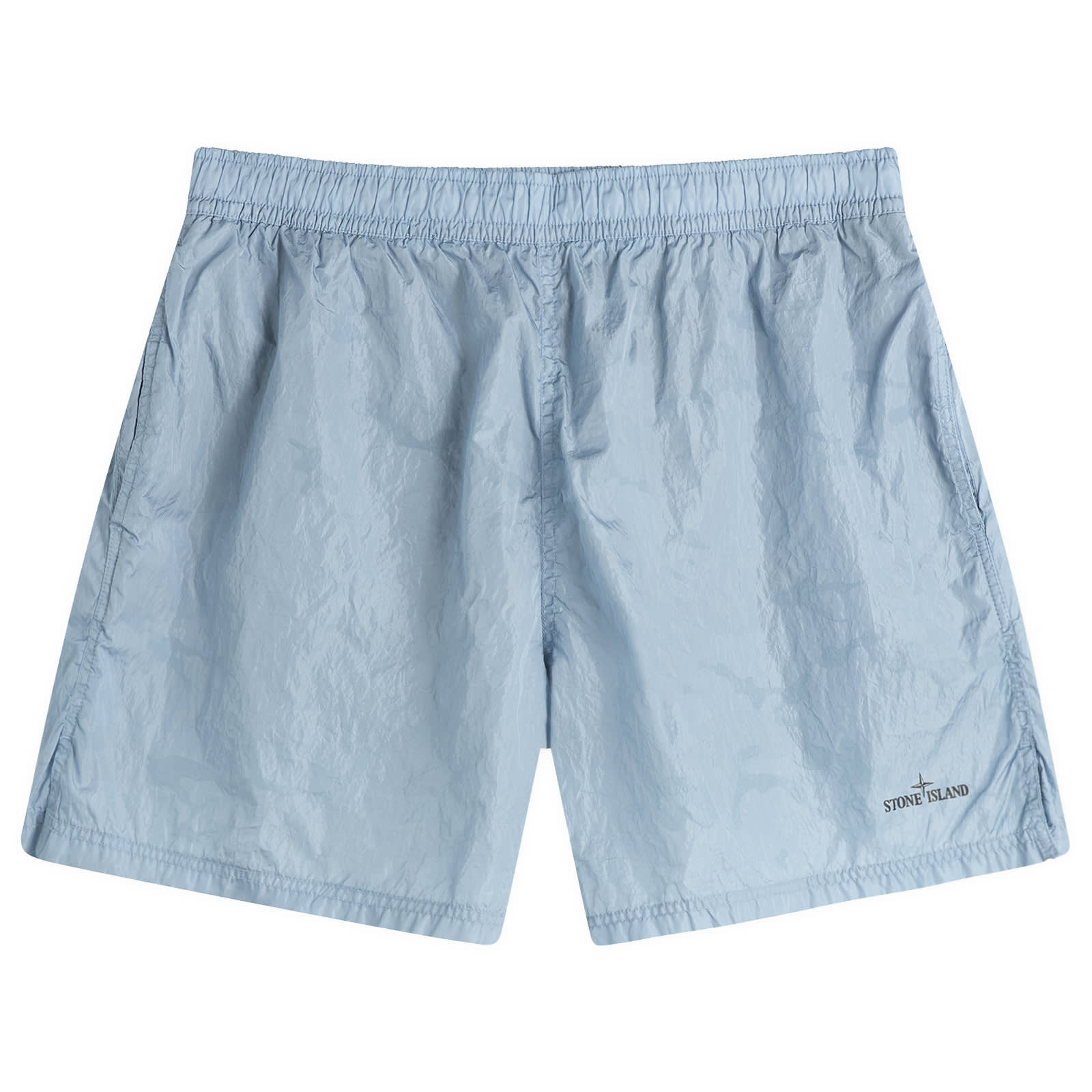 Men's Water Reactive Faded Camo Swim Shorts in Dust Blue