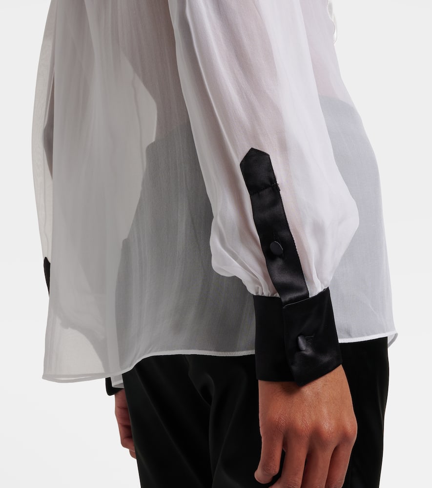 Sheer silk shirt