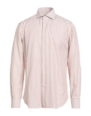 Man Shirt Light brown Size 15 ½ Cotton, Linen
