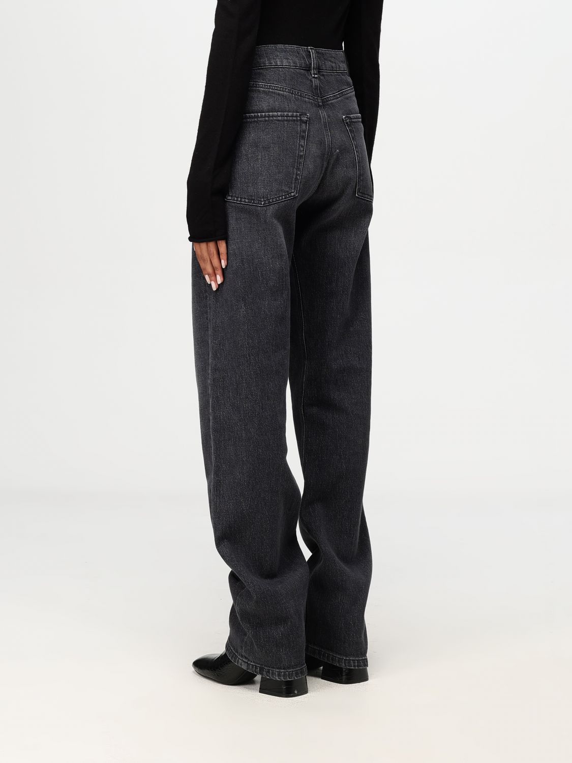 Leyda loose low-rise jeans - Grey